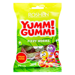 OBLIO DISCOUNTER JELEURI ROSHEN 70G GUMMI FIZZY WORMS