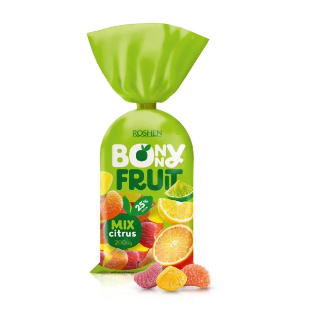 OBLIO DISCOUNTER JELEURI ROSHEN BONNY FRUIT 200G CITRUX MIX