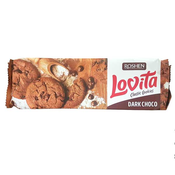 OBLIO DISCOUNTER BISCUITI ROSHEN LOVITA 150G DARK CHOCO