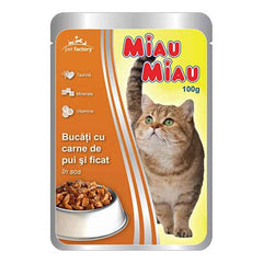 OBLIO DISCOUNTER MANCARE PISICI MIAU MIAU 100G PUI&FICAT (24)