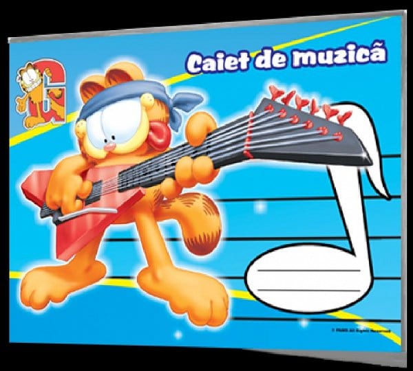 OBLIO DISCOUNTER Garfield Caiet muzica
