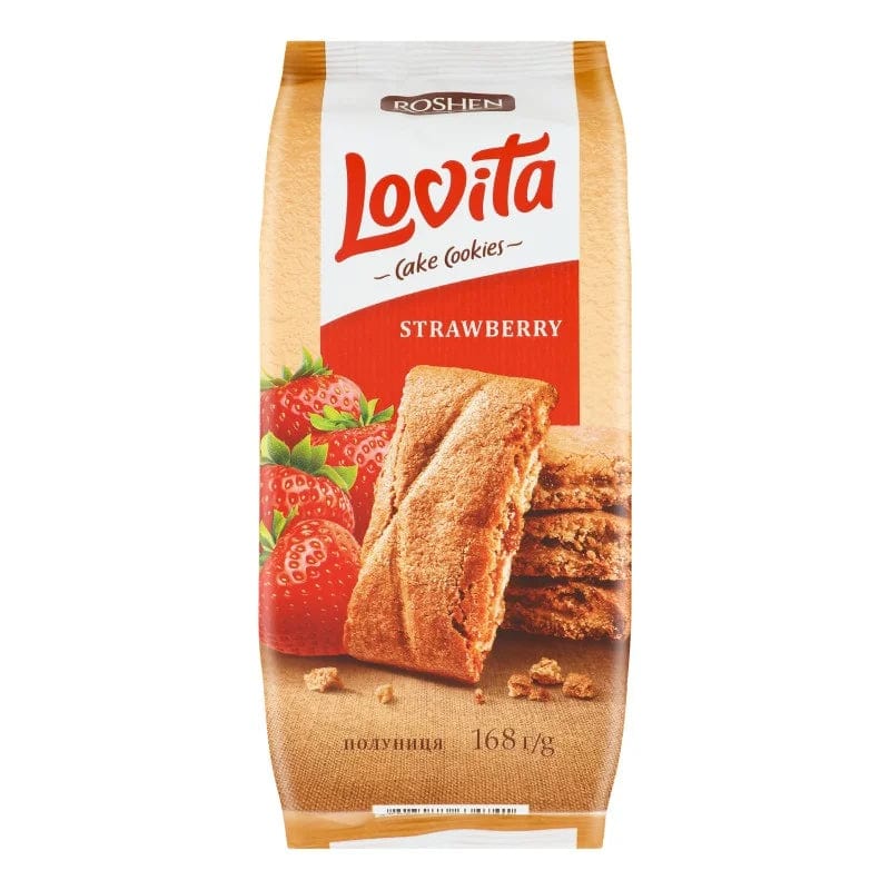 OBLIO DISCOUNTER BISCUITI ROSHEN LOVITA 168G STRAWBERRY