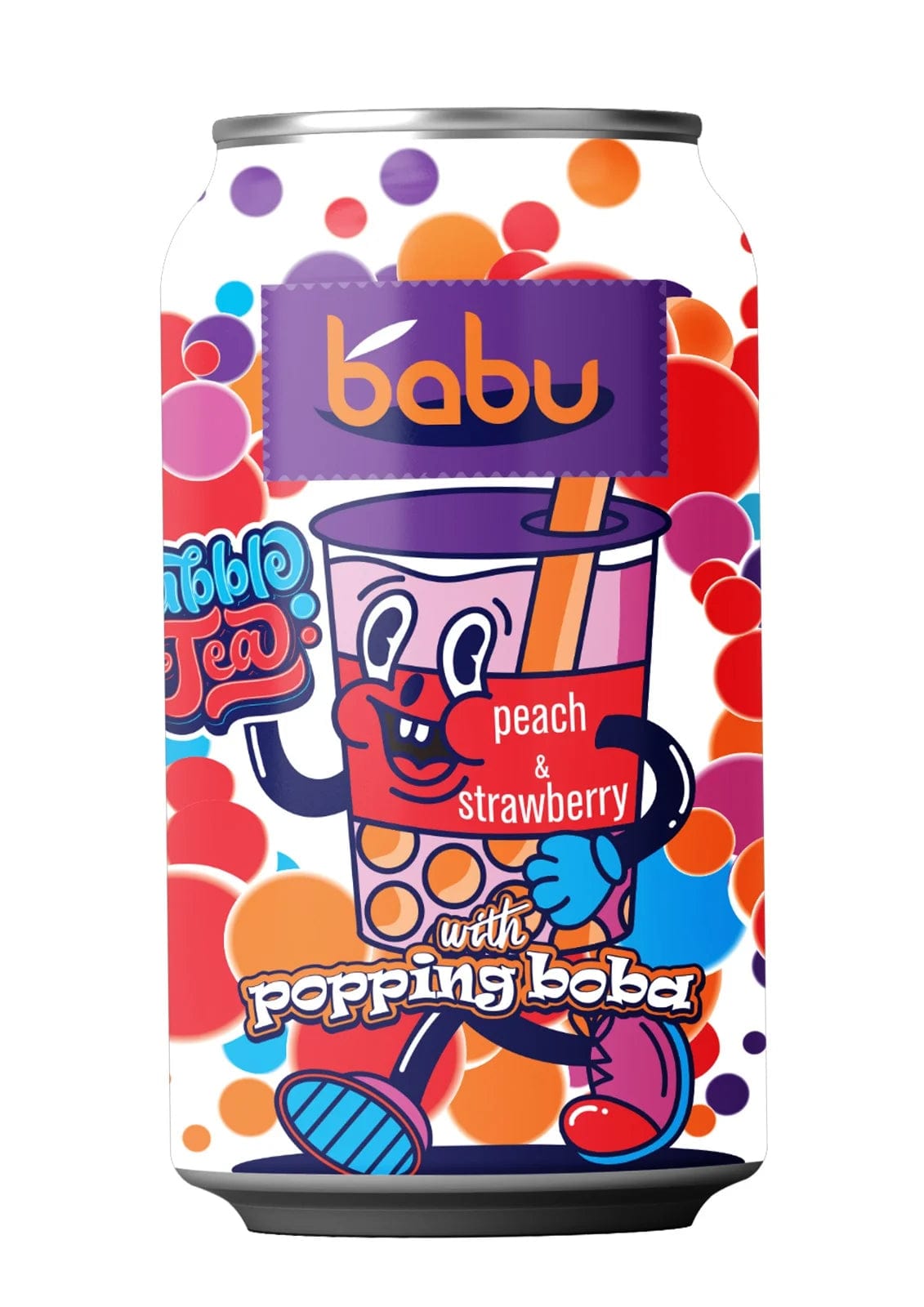 Oblio Discounter BUBBLE TEA BABU 315ML PIERSICA SI CAPSUNI