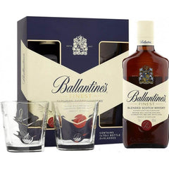 OBLIO DISCOUNTER PACHET WHISKY BALLANTINES 0.7L 40% + 2 PAHARE