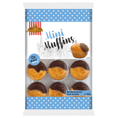 OBLIO DISCOUNTER GUNZ MINI MUFFINS 280G BLACK&WHITE 84065