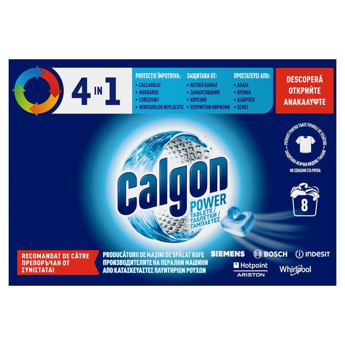 OBLIO DISCOUNTER CALGON TABLETE 8/BUC ANTICALCAR MASINA RUFE