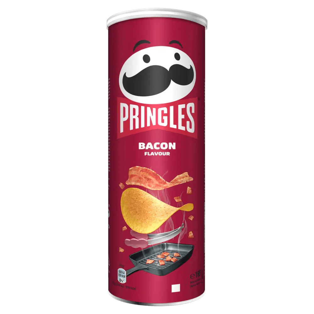 OBLIO DISCOUNTER CHIPS PRINGLES 165G BACON