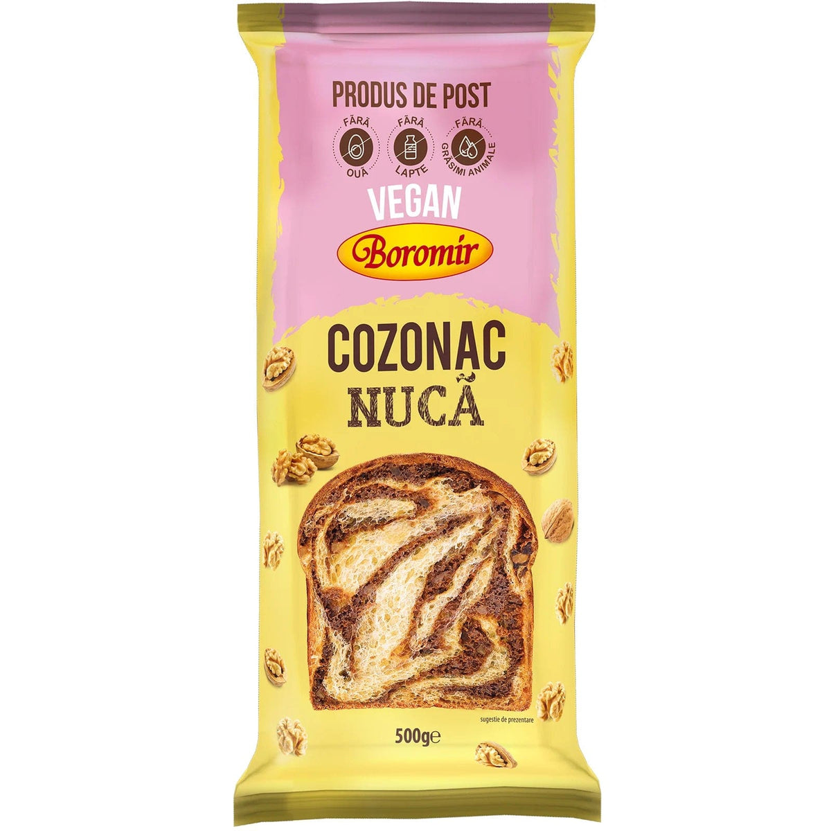 OBLIO DISCOUNTER COZONAC BOROMIR 500G VEGAN NUCA