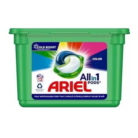 OBLIO DISCOUNTER DETERGENT ARIEL 12/BUC CAPSULE COLOR