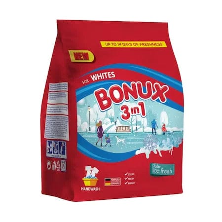 OBLIO DISCOUNTER DETERGENT BONUX 400G MANUAL WHITE ICE