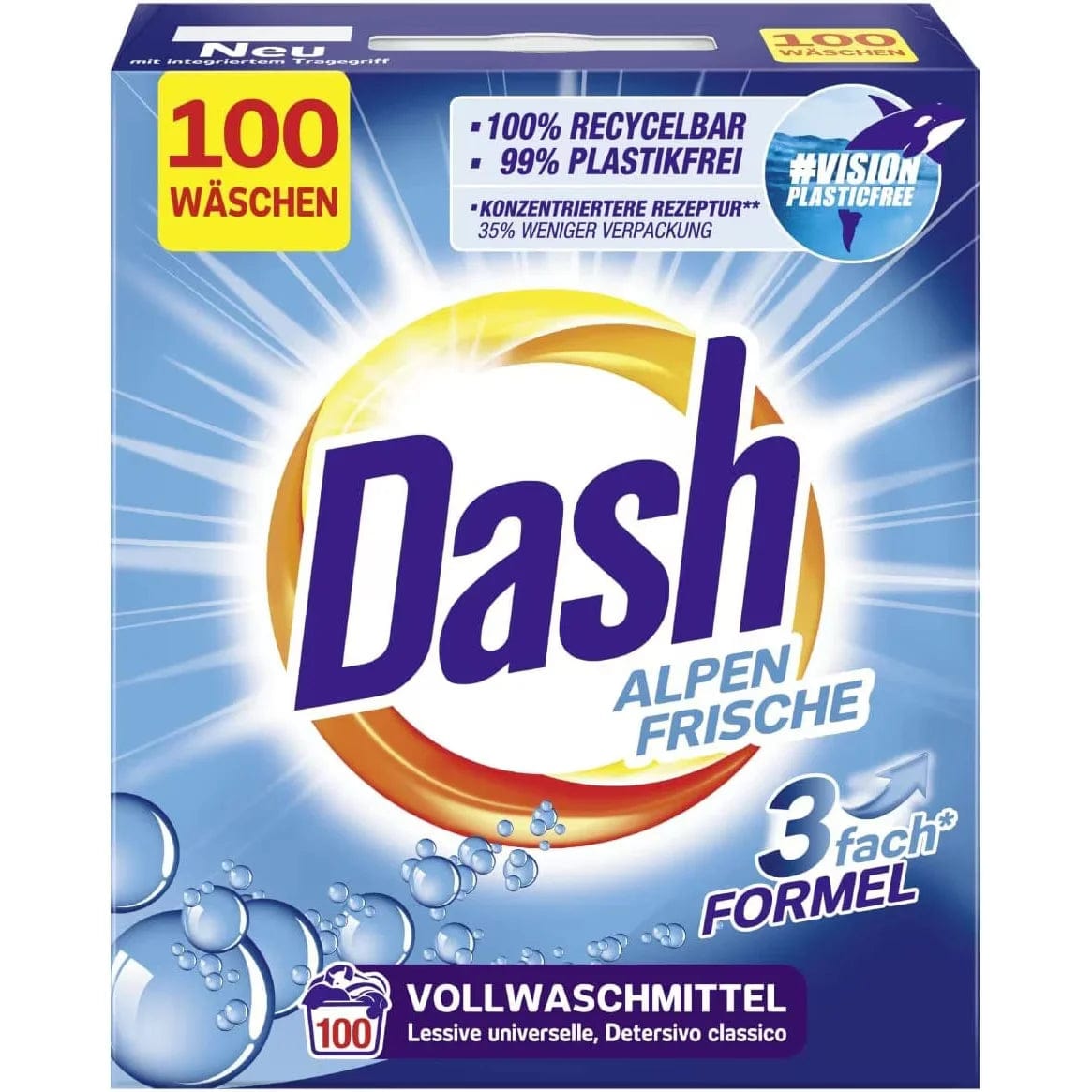 OBLIO DISCOUNTER DETERGENT DASH 6KG AUTOMAT ALPEN FRISCHE