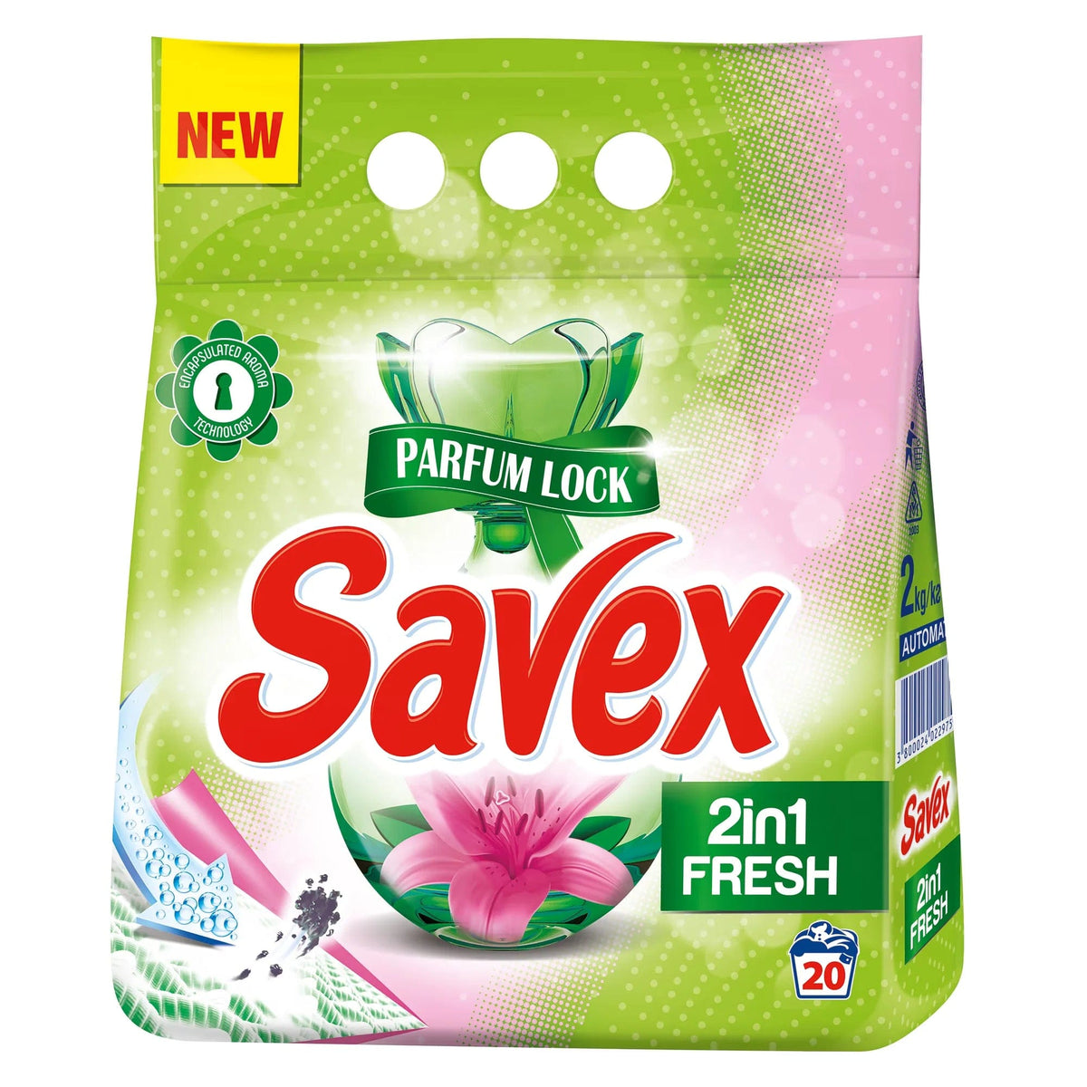 OBLIO DISCOUNTER DETERGENT SAVEX 2KG AUTOMAT 2IN1 FRESH