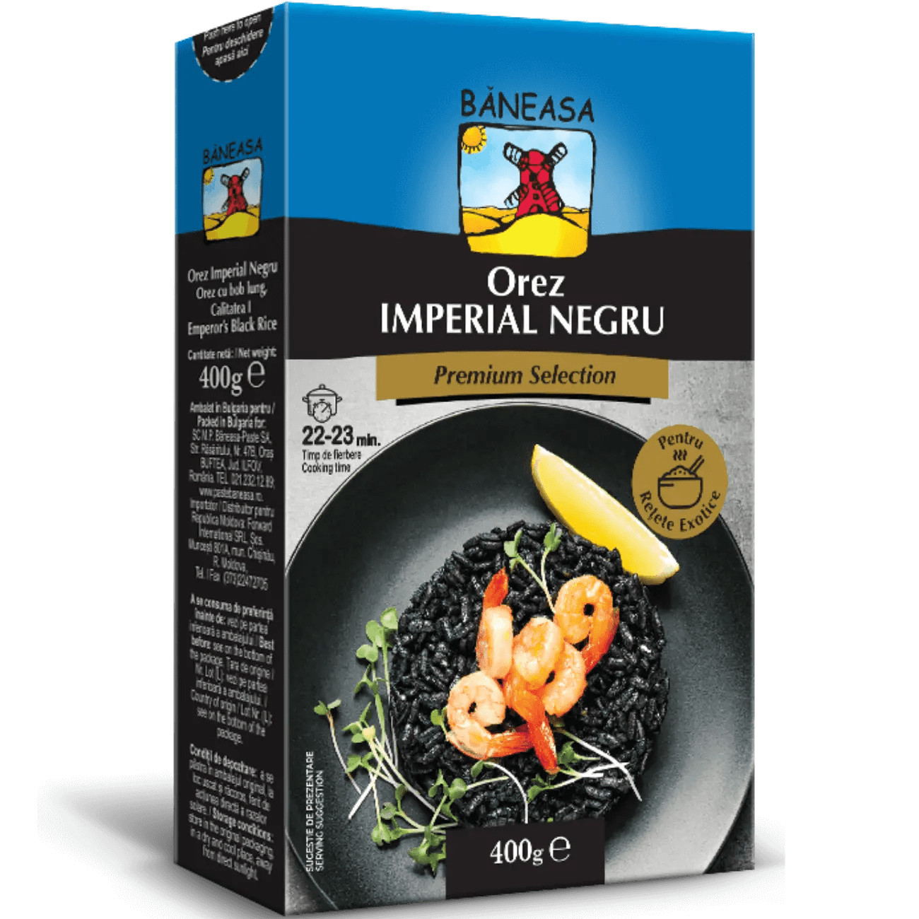 Oblio Discounter OREZ BANEASA 400G IMPERIAL NEGRU