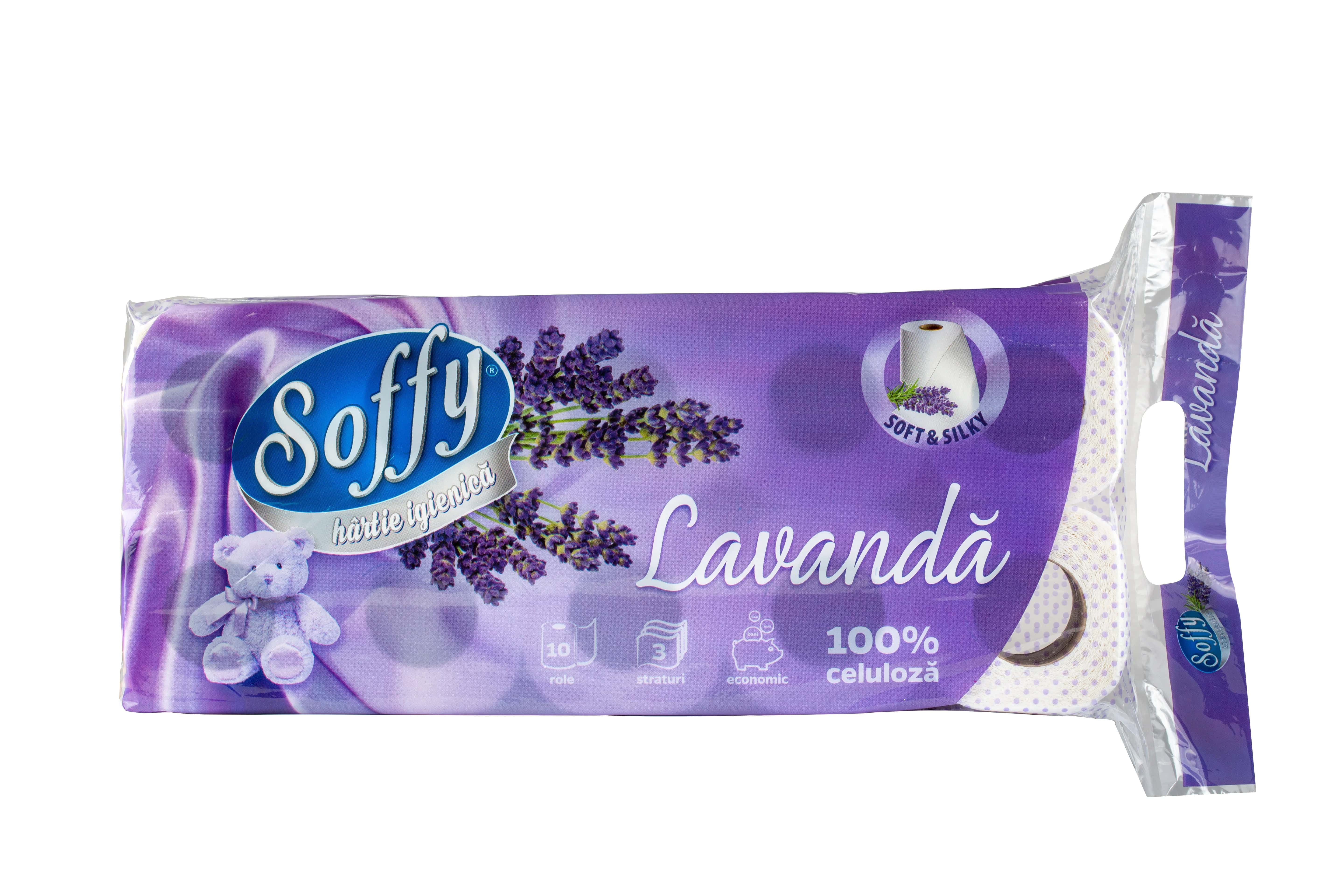 OBLIO DISCOUNTER HARTIE IG SOFFY 3 STR 10/SET LAVANDA