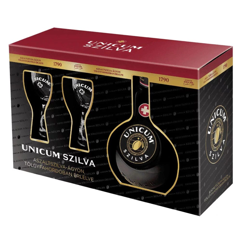 OBLIO DISCOUNTER PACHET LICHIOR UNICUM SZILVA 0.7L 34.5%+2 PAHARE