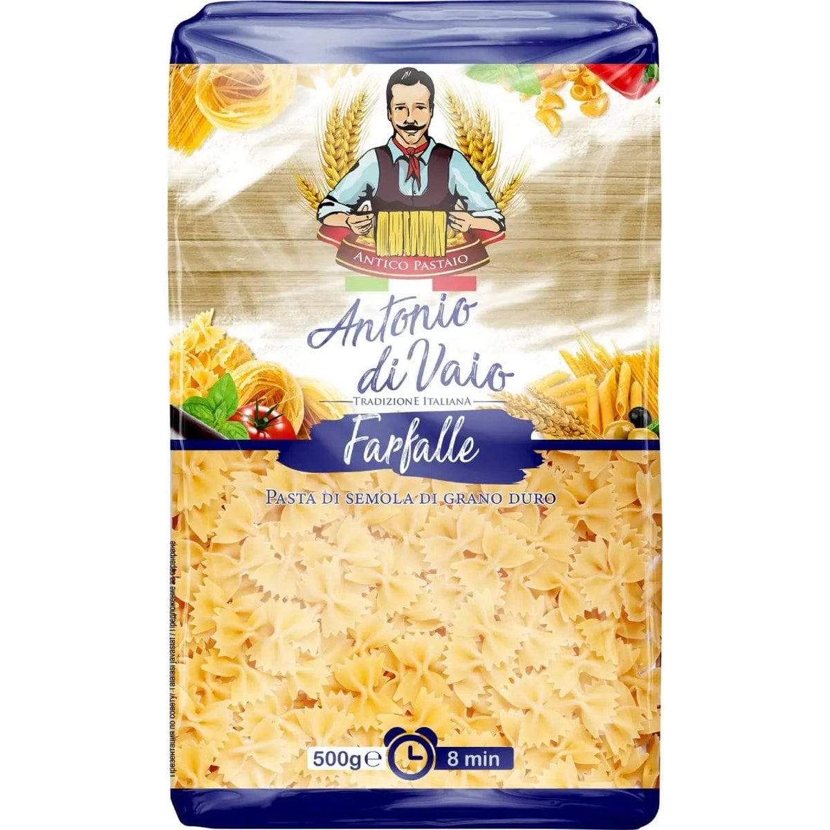 OBLIO DISCOUNTER PASTE ANTONIO DI VAIO 500G FARFALLE 8 MIN