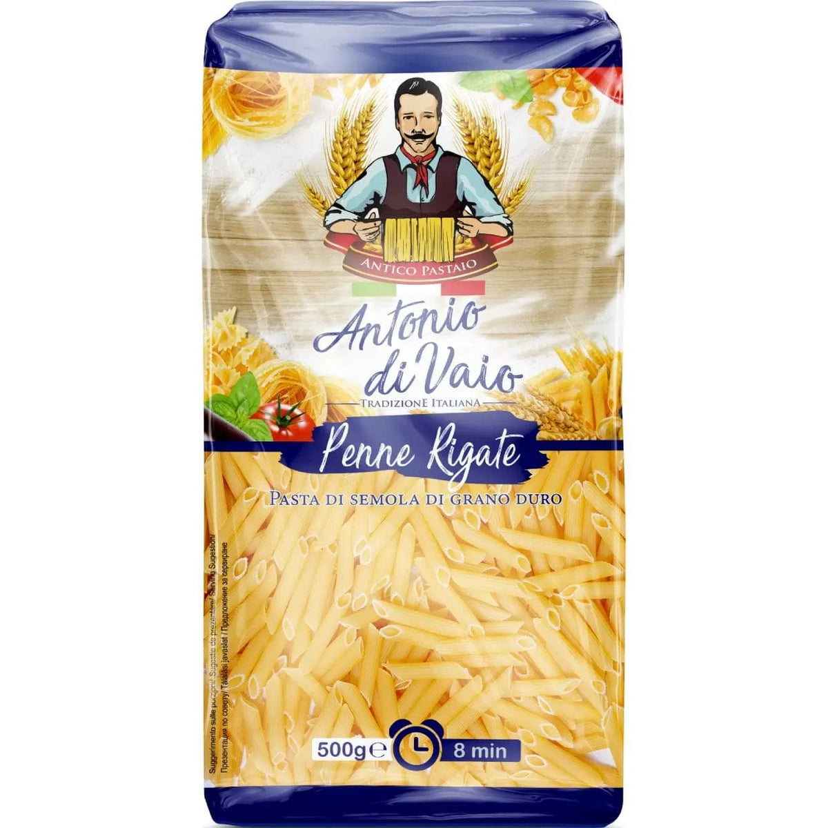 OBLIO DISCOUNTER PASTE ANTONIO DI VAIO 500G PENNE RIGATE GRAU DUR