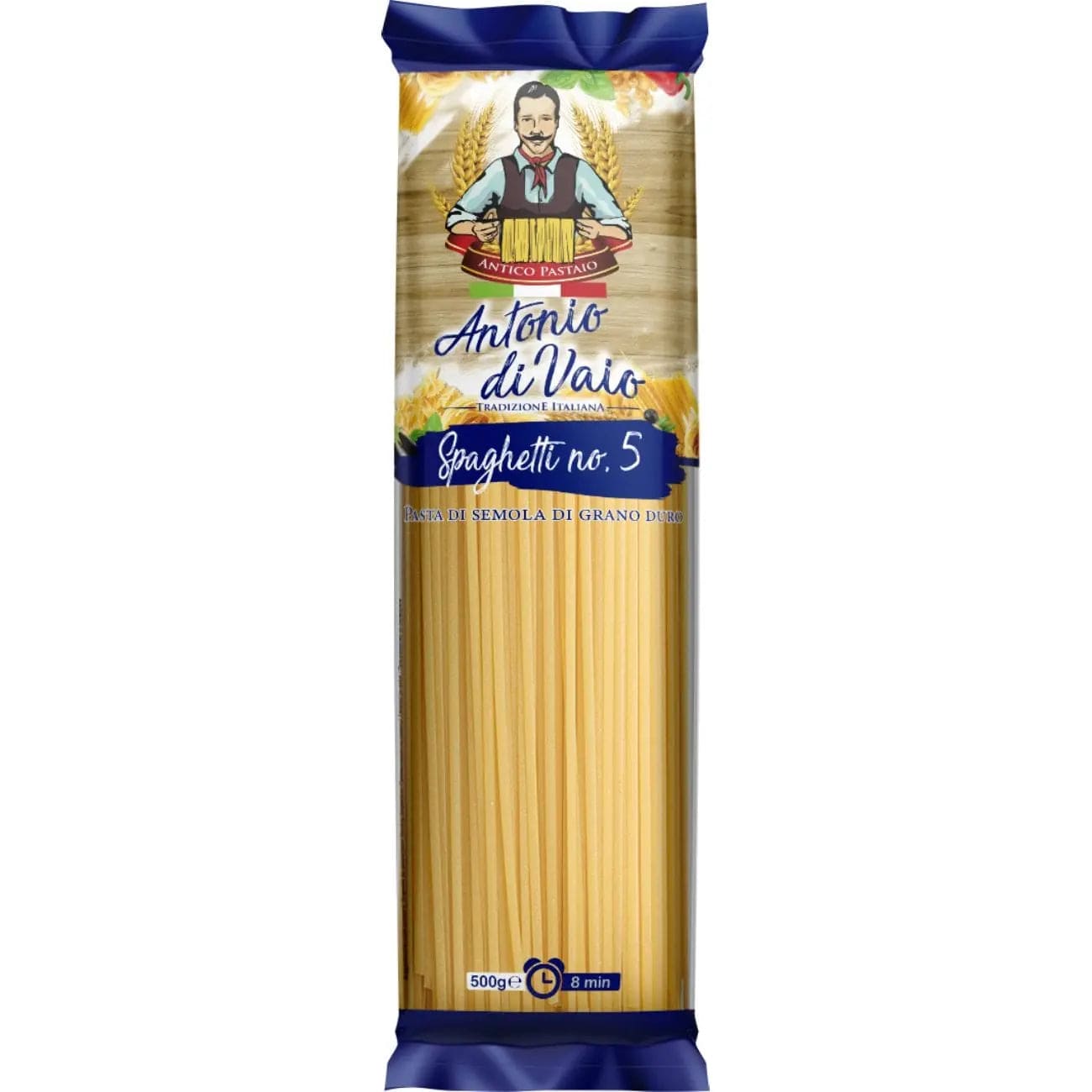 OBLIO DISCOUNTER PASTE ANTONIO DI VAIO 500G SPAGHETTI GRAU DUR NR.5 (20)