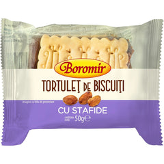 OBLIO DISCOUNTER TORTULET BOROMIR 50G BISCUITI STAFIDE