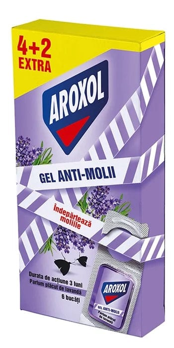 OBLIO DISCOUNTER GEL AROXOL 4+2/BUC ANTIMOLII LAVANDA