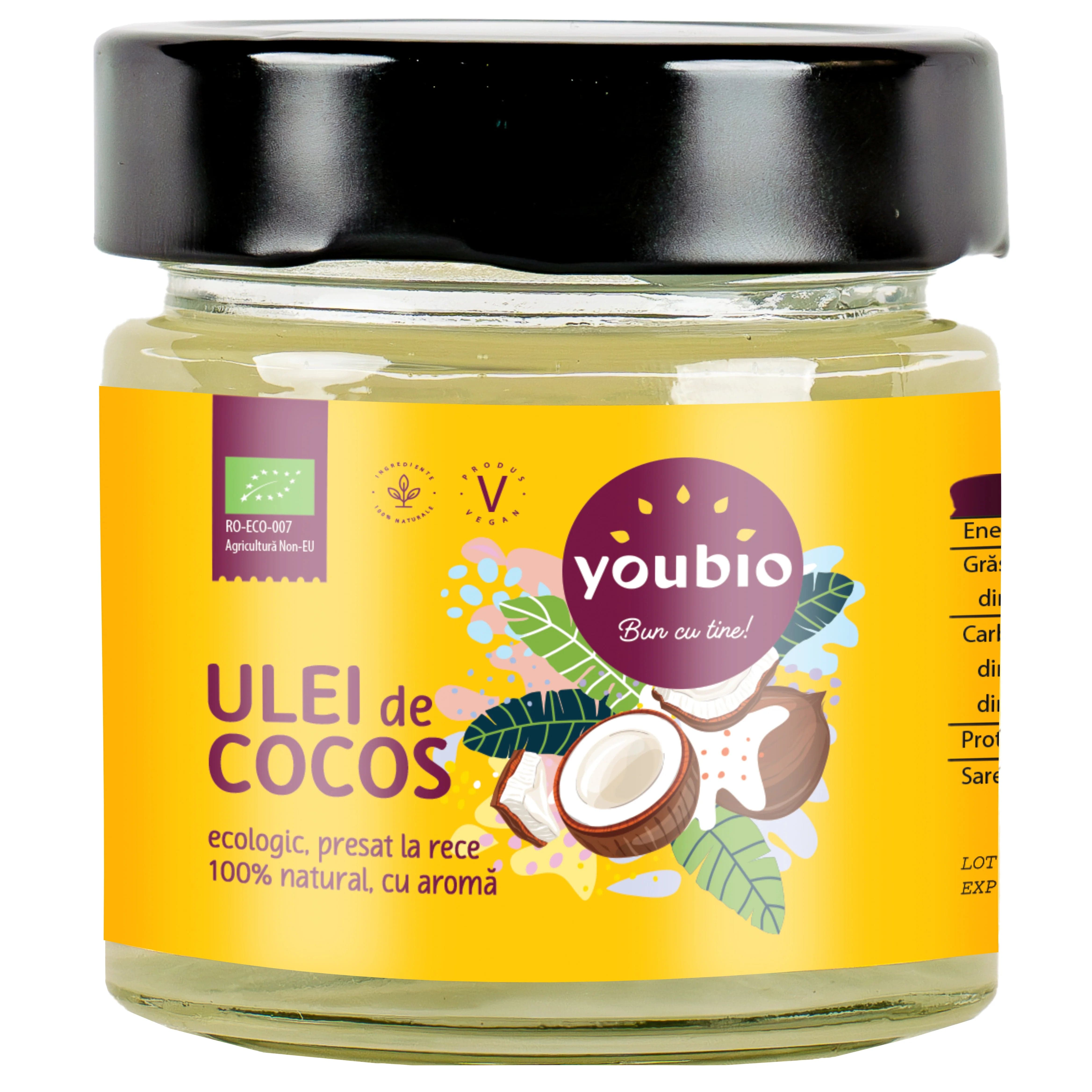 Oblio Discounter Ulei de Cocos ecologic 180ml. Youbio