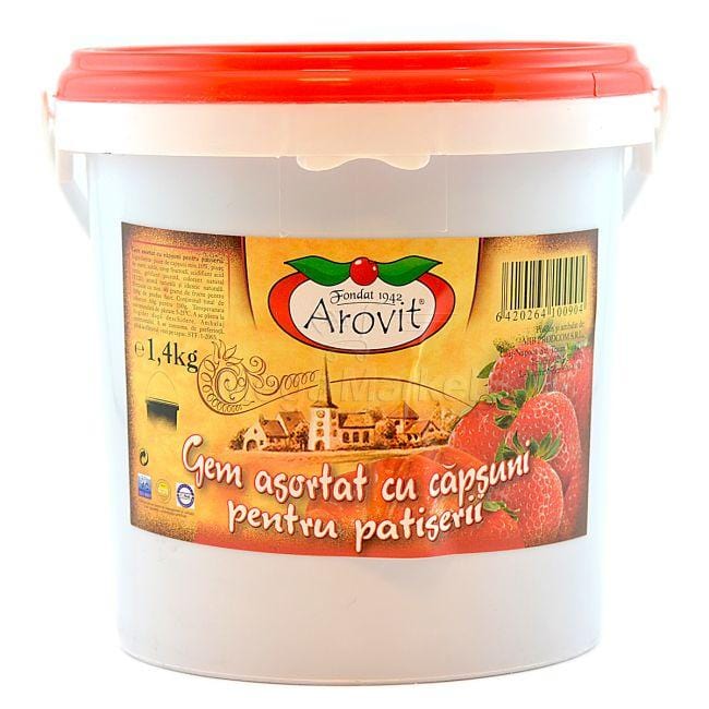 OBLIO DISCOUNTER AROVIT GEM ASORTAT CU CAPSUNI 1.4KG/GALEATA