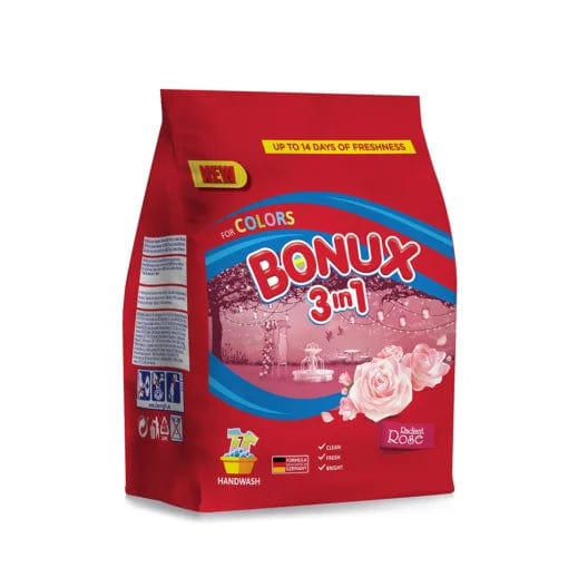 OBLIO DISCOUNTER DETERGENT BONUX 400G MANUAL COLORS ROSE