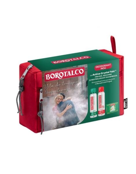 Oblio Discounter COSMETICE BOROTALCO SET(DEO 150ML ORIGINAL+DEO 150ML INTENSIVE+CREMA CORP 150ML+BORSETA)*8