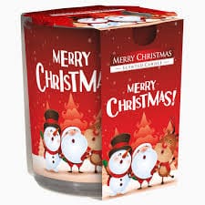 Oblio Discounter LUMANARI LUMANARE PARFUMATA AURA 100G PAHAR IMPRIMAT XMAS TIME