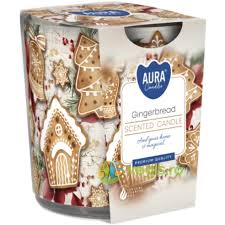 Oblio Discounter LUMANARI LUMANARE PARFUMATA AURA 100G PAHAR IMPRIMAT TURTA DULCE