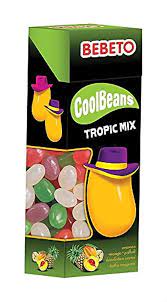 OBLIO DISCOUNTER BEBETO JELEURI 30G COOL BEANS TROPIC MIX (12)