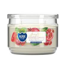 Oblio Discounter LUMANARI LUMANARE PARFUMATA AURA CU 2 FITILE SI CAPAC 280G FRUCTE SUCULENTE