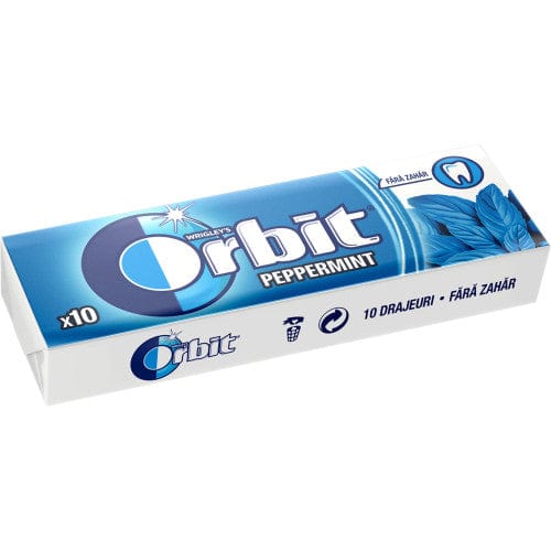 OBLIO DISCOUNTER GUMA ORBIT 14G PEPPERMINT PASTILE (30)