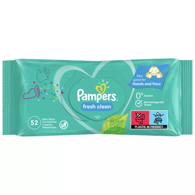 OBLIO DISCOUNTER SERVETELE UMEDE PAMPERS 52/BUC FRESH CLEAN