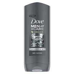 OBLIO DISCOUNTER GEL DUS DOVE 400ML MEN CHARCOAL+CLAY (12)