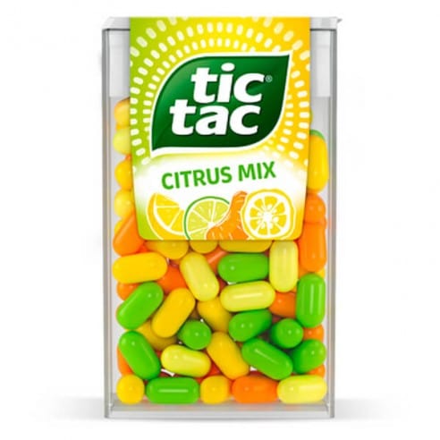 OBLIO DISCOUNTER TIC TAC 18G CITRUS MIX (24)