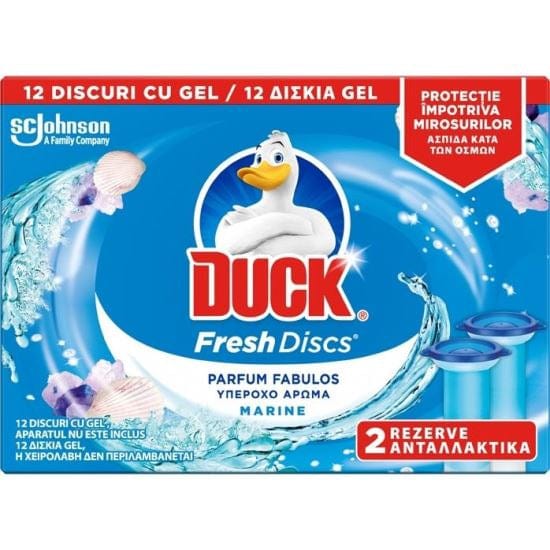 OBLIO DISCOUNTER ODORIZANT WC DUCK 2*36ML REZ.FRESH DISCS MARIN (10)