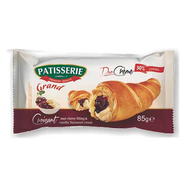 OBLIO DISCOUNTER CROISSANT PATTISERIE 85G CIRESE VANILIE (20)