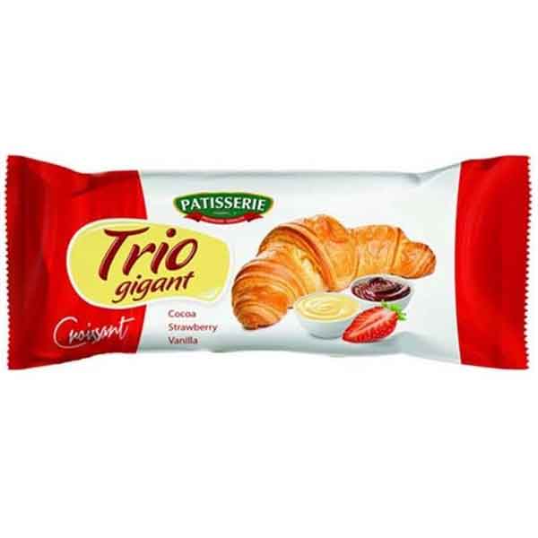 OBLIO DISCOUNTER CROISSANT PATISSERIE 180G GIGANT TRIO (12)