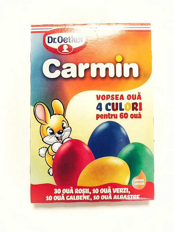 OBLIO DISCOUNTER DR.OETKER VOPSEA CARMIN 20G LICHIDA 4 CULORI 60 OUA