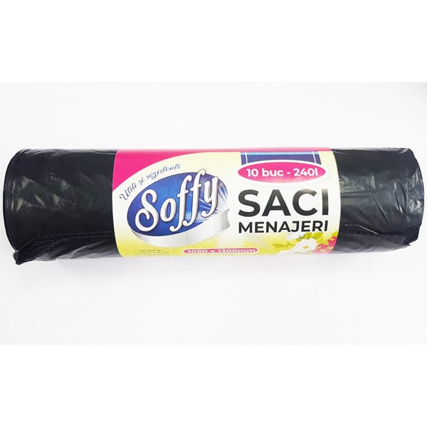 OBLIO DISCOUNTER SOFFY SACI MENAJ LDPE 240L 10/SET (15)