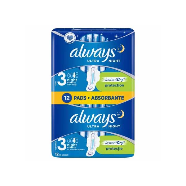 OBLIO DISCOUNTER ABSORBANTE ALWAYS 12/BUC ULTRA NIGHT (16)