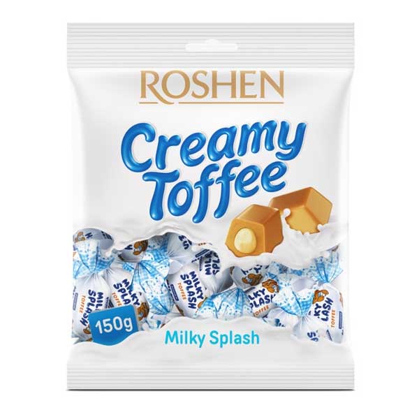 OBLIO DISCOUNTER CARAMELE ROSHEN 150G TOFFEE MILKY SPLASH (12)