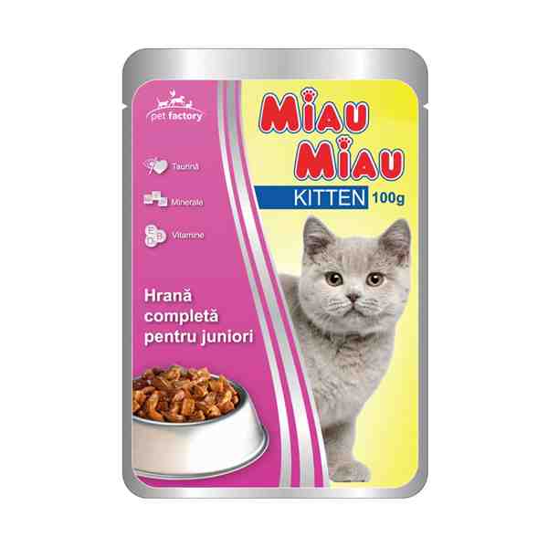 OBLIO DISCOUNTER MANCARE PISICI MIAU MIAU 100G KITTEN (24)