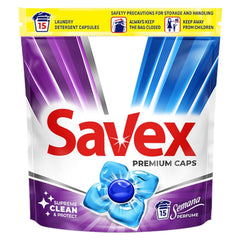 OBLIO DISCOUNTER DETERGENT SAVEX 15/BUC CAPSULE SEMANA PERFUME *8