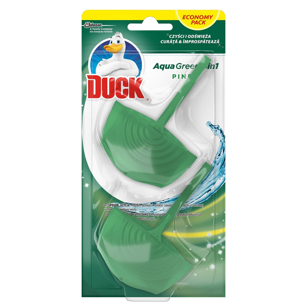 OBLIO DISCOUNTER ODORIZANT WC DUCK 2*40G AQUA GREEN (12)