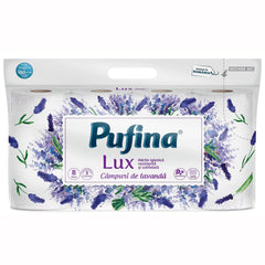 OBLIO DISCOUNTER HARTIE IGIENICA PUFINA LUX 8/BUC 3STR CAMPURI LAVANDA (7)