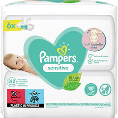 OBLIO DISCOUNTER SERVETELE UMEDE PAMPERS SENSITIVE 6*52BUC (2)